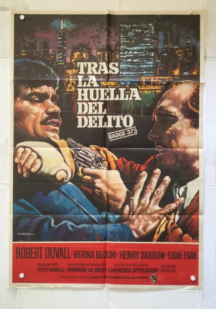 Cine: tras la huella del delito - poster cartel original - robert duvall verna blom Badge 373 mac