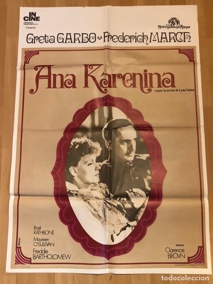 Cine: Cartel poster original Ana karenina greta garbo