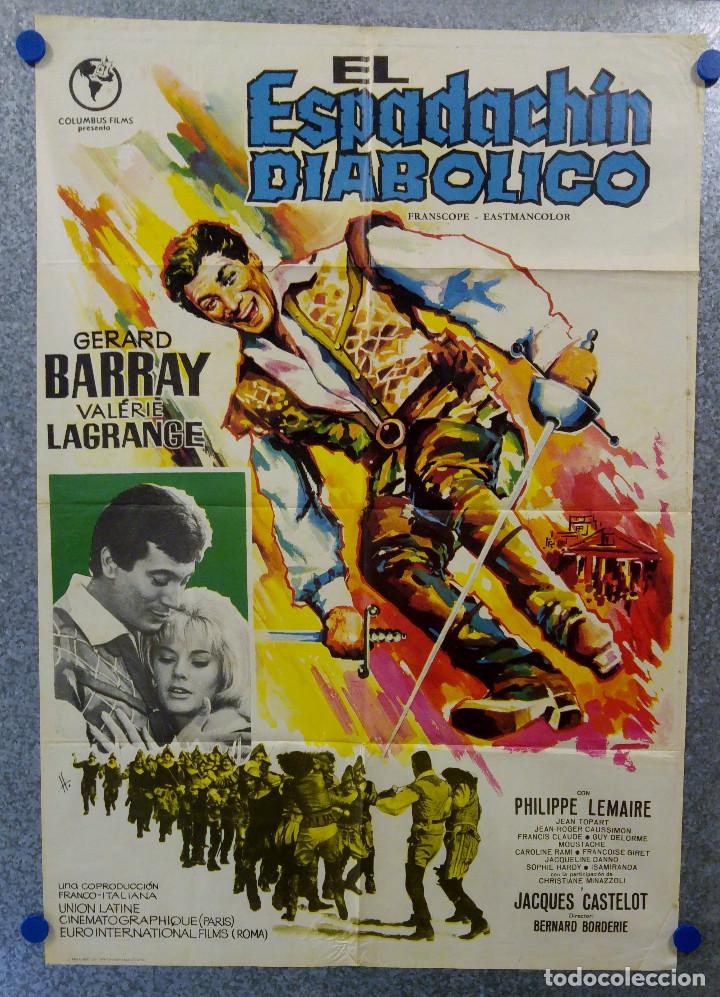 Cine: EL ESPADACHIN DIABOLICO. GERARD BARRAY, VALERIE LAGRANGE . A&Ntilde;O 1966