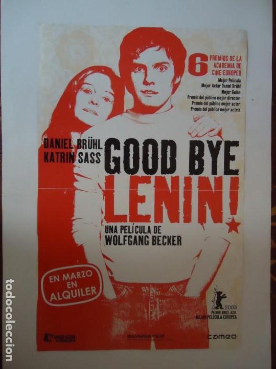 Cin&eacute;ma: POSTERS. DE LAS PEL&Iacute;CULAS: GOOD BYE LENIN, Y LA FLOR DEL MAL, MEDIDA. 33 X 23 CTS. A DOBLE CARA.