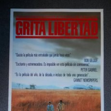 Cine: GUIA DE CINE 2 HOJAS: GRITA LIBERTAD - KEVIN KLINE