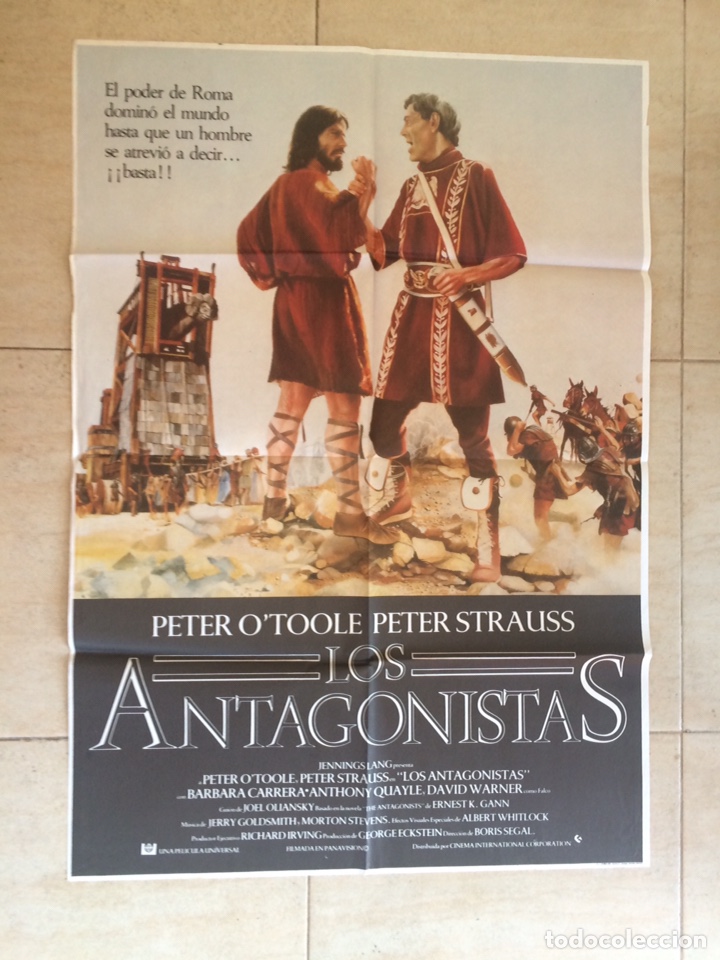 Cinema: LOS ANTAGONISTAS PETER O'TOOLE PETER STRAUSS. A&Ntilde;O 1981 ORIGINAL 70 X 100
