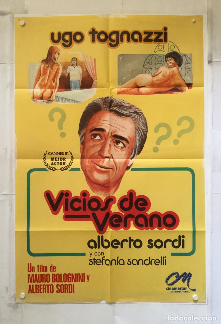 Cin&eacute;ma: vicios de verano - poster cartel original - ugo tognazzi alberto sordi stefania sandrelli