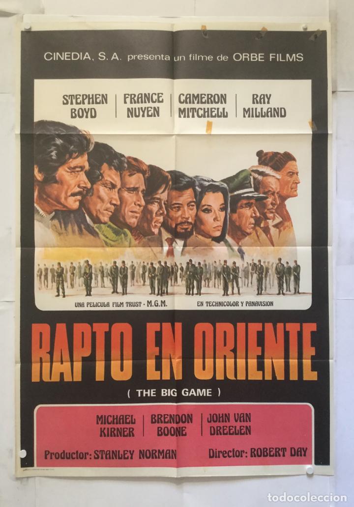Cinema: rapto en oriente - poster cartel original - Stephen Boyd France Nuyen Ray Milland
