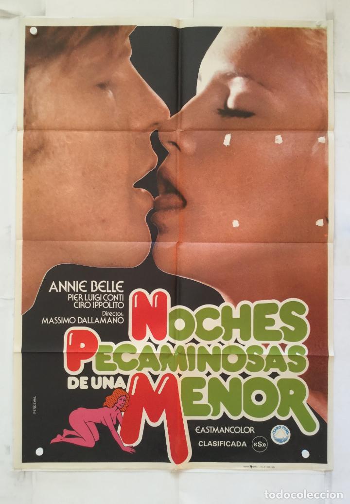 Cin&eacute;ma: noches pecaminosas de una menor - poster cartel original - Annie Belle Felicity Devonshire