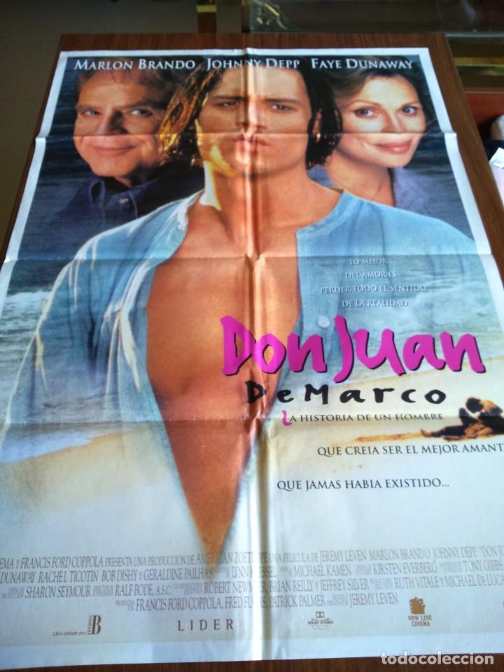 Cinema: POSTER -- DON JUAN DEMARCO -- POSTER GRANDE -- ORIGINALES DE CINE --