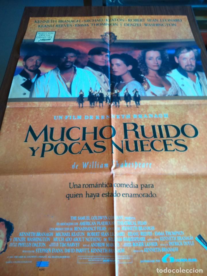 Cine: POSTER -- MUCHO RUIDO Y POCAS NUECES -- POSTER GRANDE -- ORIGINALES DE CINE --
