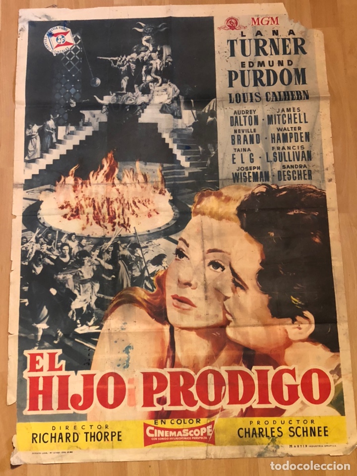Cinema: Cartel el hijo pr&oacute;digo.lana turner 1958