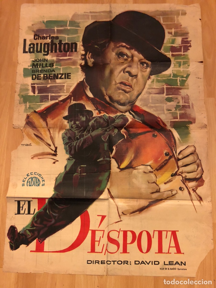 Cinema: Cartel o poster Mac el d&eacute;spota charles laughton david lean