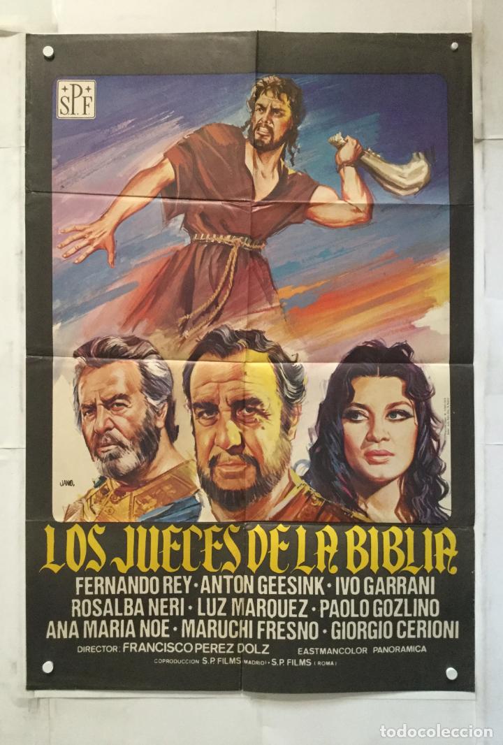 Cin&eacute;ma: los jueces de la biblia - poster cartel original - I grandi condottieri francisco perez dolz jano