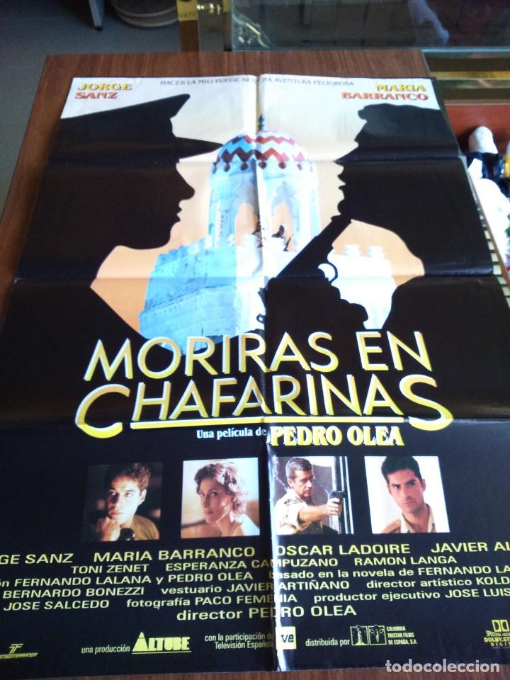 Cine: POSTER -- MORIRAS EN CHAFARINAS -- POSTER GRANDE -- ORIGINALES DE CINE --