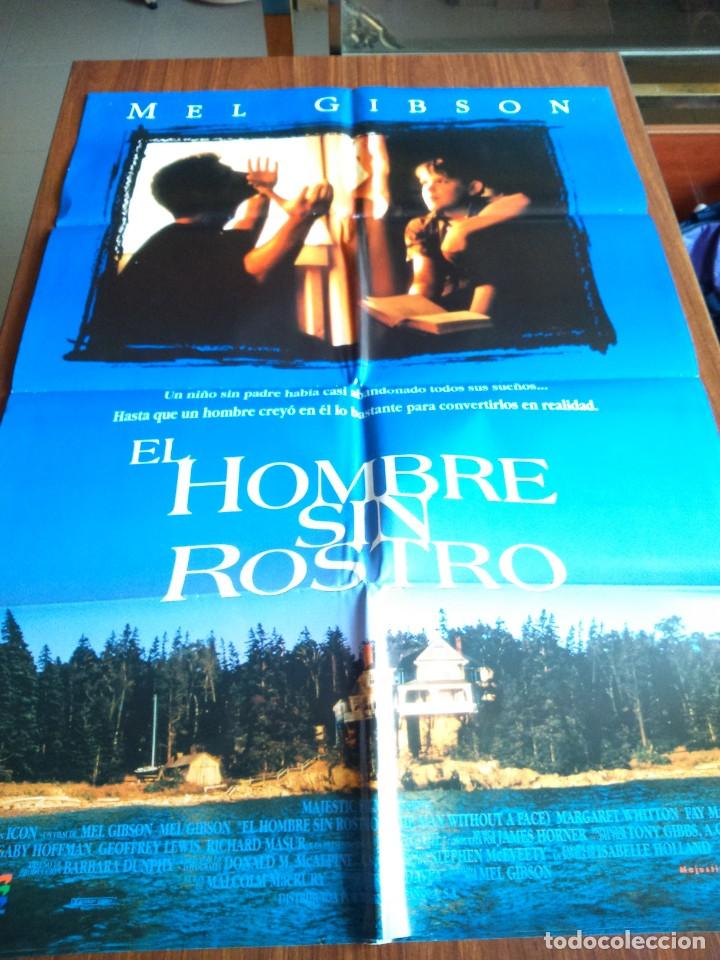 Cine: POSTER -- EL HOMBRE SIN ROSTRO -- POSTER GRANDE + 12 FOTOCROMOS -- ORIGINALES DE CINE --