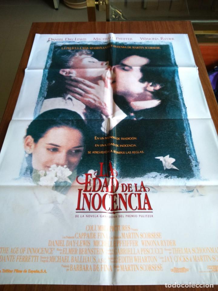 Cinema: POSTER -- LA EDAD DE LA INOCENCIA -- POSTER GRANDE -- ORIGINALES DE CINE --
