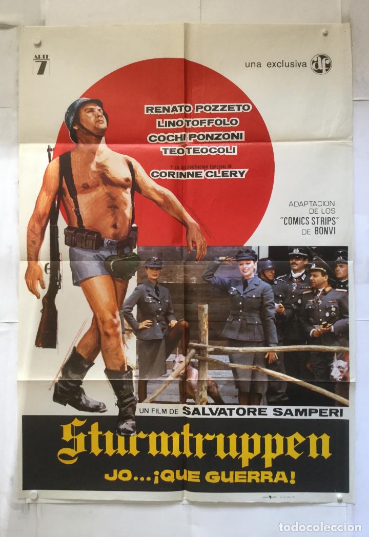Cinema: Sturmtruppen Jo, qu&eacute; guerra - poster cartel original - 2&ordf; guerra mundial renato pozzeto nazismo