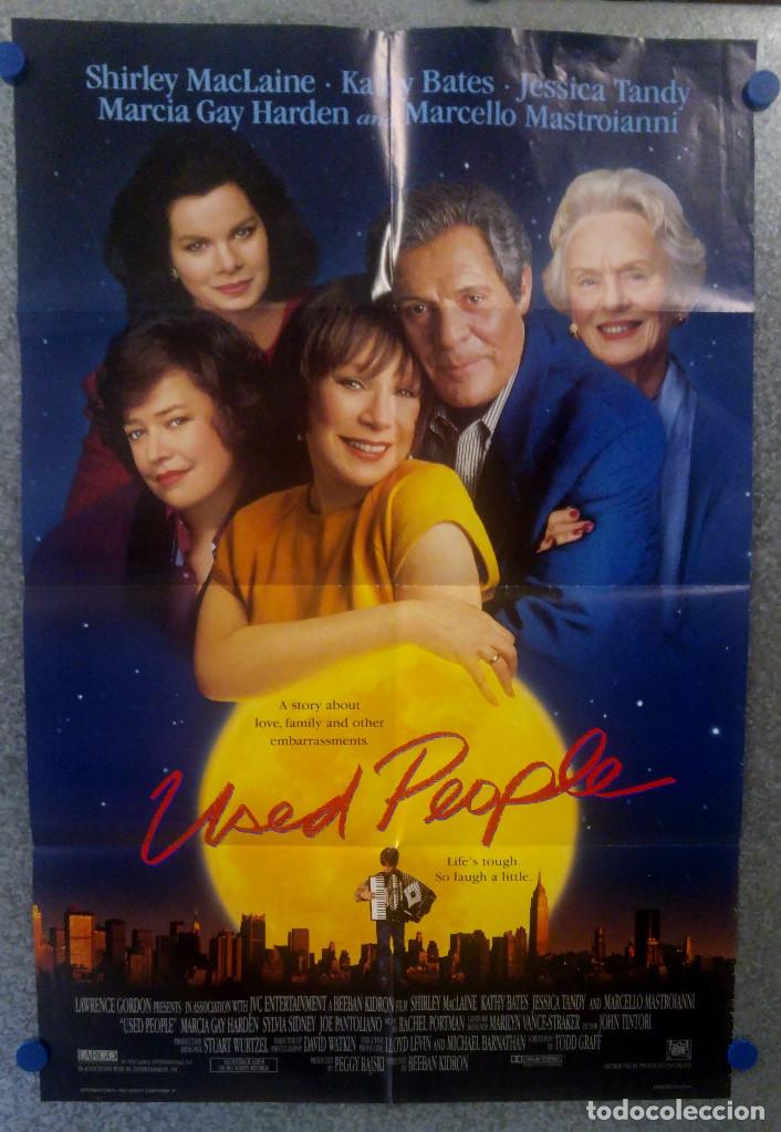 Cinema: Romance oto&ntilde;al, USED PEOPLE Shirley MacLaine Marcello Mastroianni A&Ntilde;O 1992 POSTER ORIGINAL AMERICANO