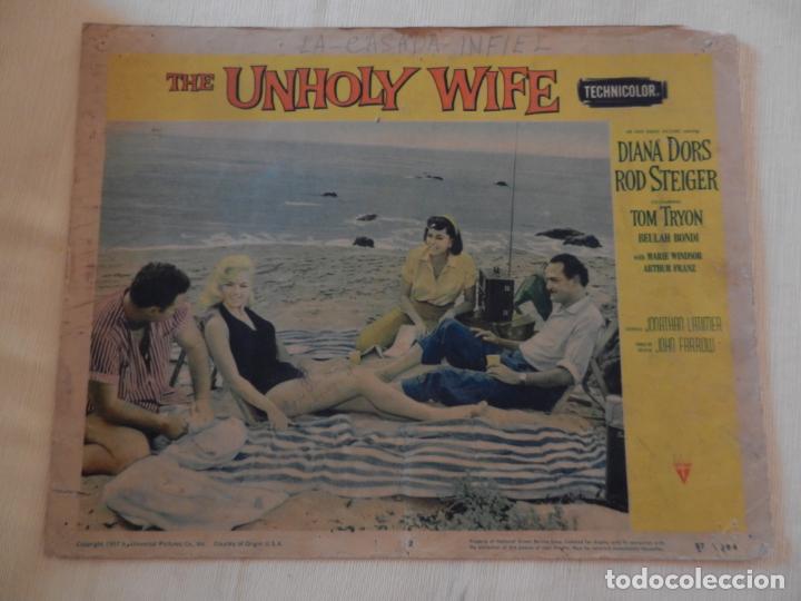 Cinema: AFICHE DE CINE. PEL&Iacute;CULA THE UNHOLY WIFE. MEDIDAS 35X28CM.