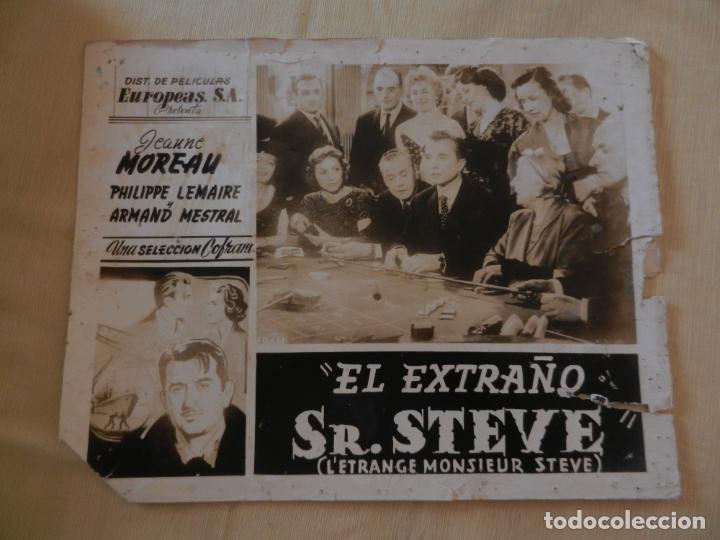 Cine: AFICHE DE CINE. PEL&Iacute;CULA EL EXTRA&Ntilde;O SR. STEVE. MEDIDAS 35X28CM.