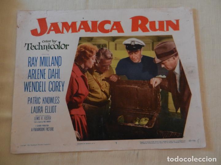 Cine: AFICHE DE CINE. PEL&Iacute;CULA JAMAICA RUN. MEDIDAS 36X28CM