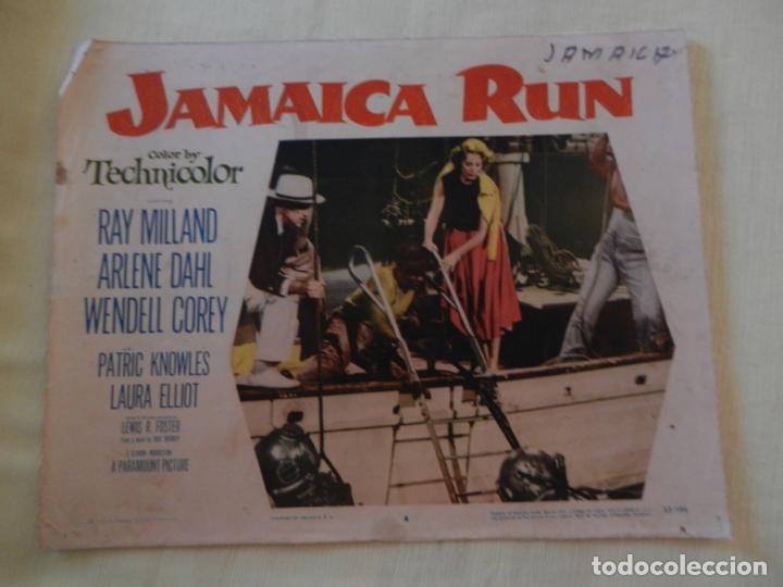 Cine: AFICHE DE CINE. PEL&Iacute;CULA JAMAICA RUN. MEDIDAS 36X28CM
