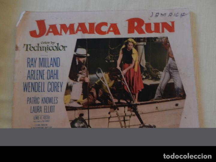 Cine: AFICHE DE CINE. PEL&Iacute;CULA JAMAICA RUN. MEDIDAS 36X28CM