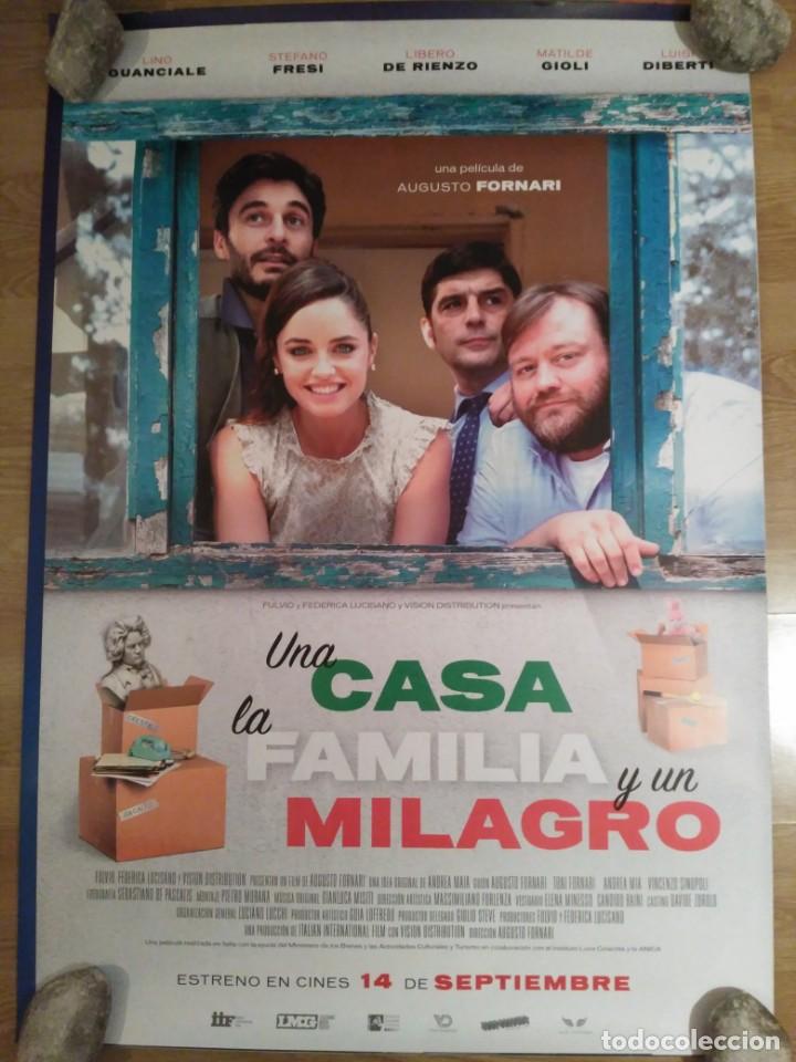 Cinema: Una casa la familia y un milagro - aprox 70x100 Cartel ORIGINAL cine (L62)