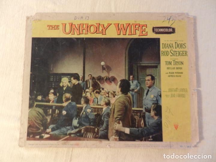 Cine: AFICHE DE CINE. PEL&Iacute;CULA THE UNHOLY WIFE. MEDIDAS 36X28CM