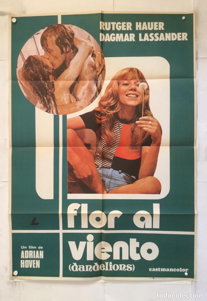 Cine: FLOR AL VIENTO - POSTER CARTEL ORIGINAL - RUTGER HAUER DAGMAR LASSANDER DANDELIONS