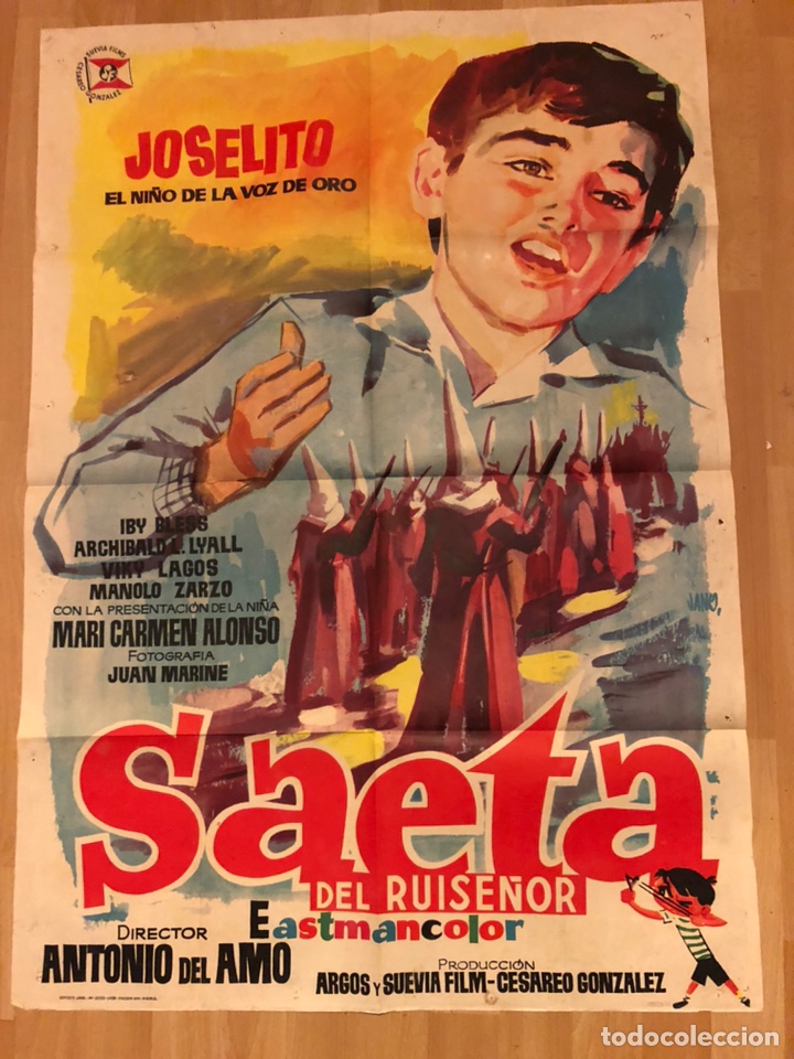 Cinema: Cartel o poster saeta del ruise&ntilde;or joselito 100x70 cm
