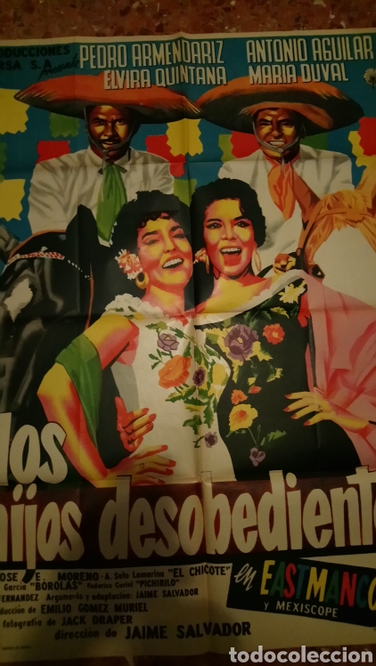 Cinema: Dos hijos desobedientes pedro armendariz antonio aguilar poster