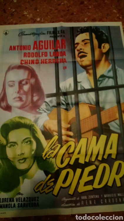 Cine: La cama de piedra antonio aguilar poater
