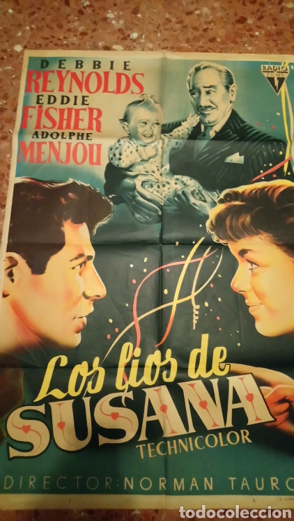 Cinema: Los lios de susana debbie reynolds litogrfia poster