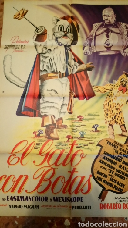 Cine: El gato con botas poster original - Foto 1