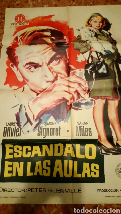 Cinema: Cartel original escandalo en las aulas laurence olivier