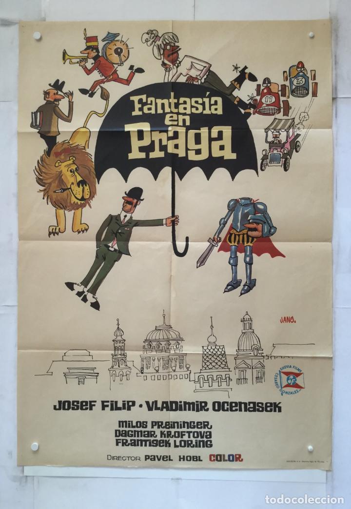 Cinema: fantasia en praga - poster cartel cine - pavel hobl - suevia films jano josef filip