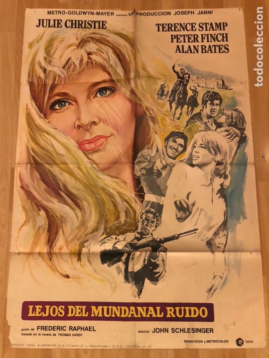 Cin&eacute;ma: Cartel o poster lejos del mundanal ruido julie christie Terencio stamp peter finch