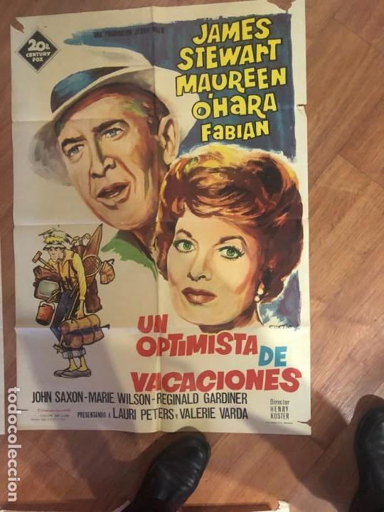 Cine: un optimista de vacaciones poster 100x70
