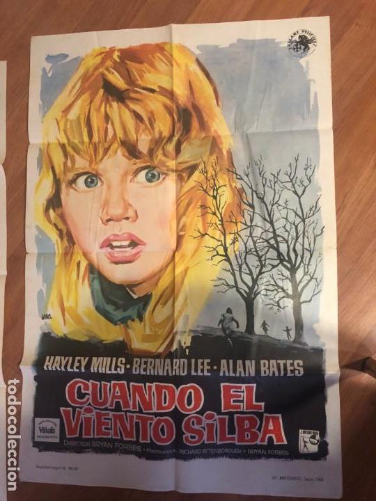 Cine: cuando el viento silva poster 100x70 buen estado