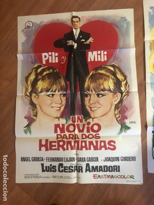 Cine: un novio para dos hermanas poster 100x70