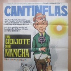 Cine: CARTEL CINE, UN QUIJOTE SIN MANCHA, CANTINFLAS, MARIO MORENO, JANO, 1970, C1529