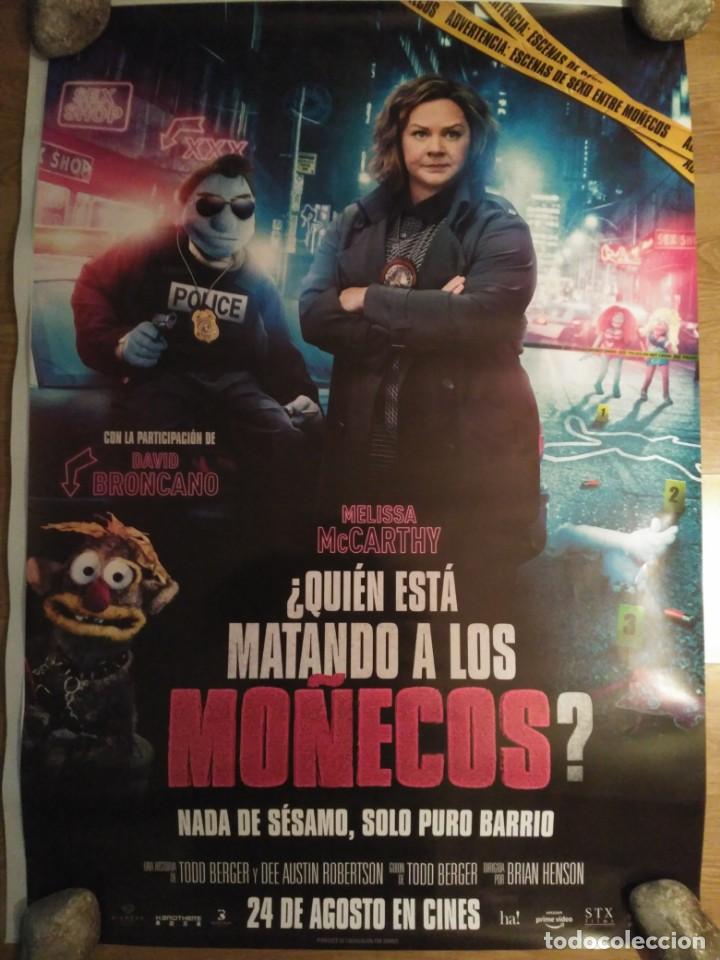 Cine: Qui&eacute;n est&aacute; matando a los mo&ntilde;ecos? - aprox 70x100 Cartel ORIGINAL cine (L64)