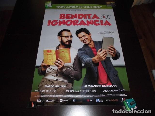 Cine: POSTER O CARTEL DE CINE: BENDITA IGNORANCIA . ORIGINAL. BUEN ESTADO.