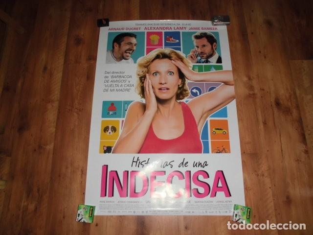Cine: POSTER O CARTEL DE CINE: HISTORIAS DE UNA INDECISA . ORIGINAL. BUEN ESTADO.