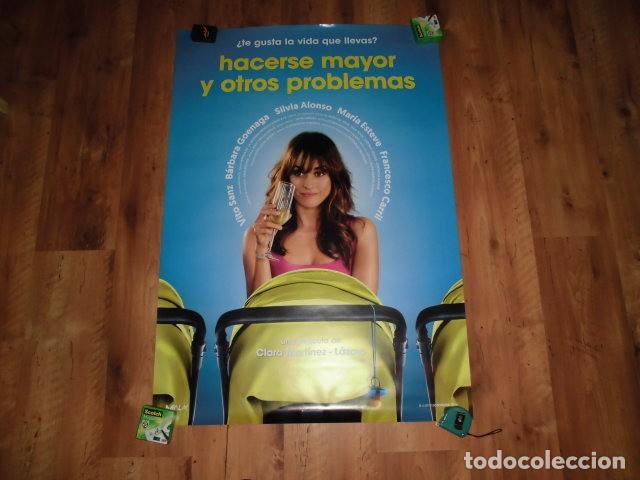 Cine: POSTER O CARTEL DE CINE: HACERSE MAYOR Y OTROS PROBLEMAS. ORIGINAL. BUEN ESTADO.
