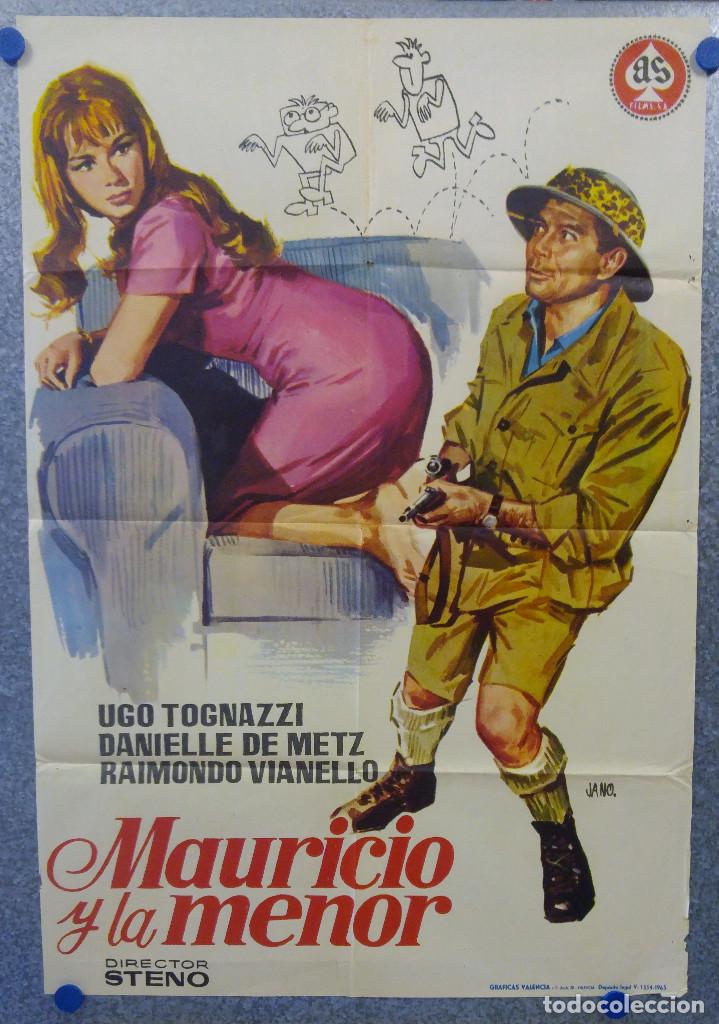 Kino: MAURICIO Y LA MENOR. UGO TOGNAZZI . A&Ntilde;O 1965. POSTER ORIGINAL