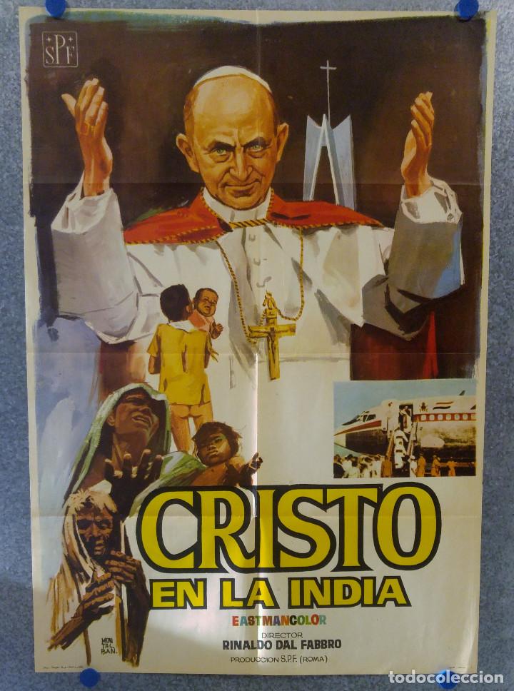 Cinema: CRISTO EN LA INDIA. RINALDO DAL FABBRO. A&Ntilde;O 1966. POSTER ORIGINAL