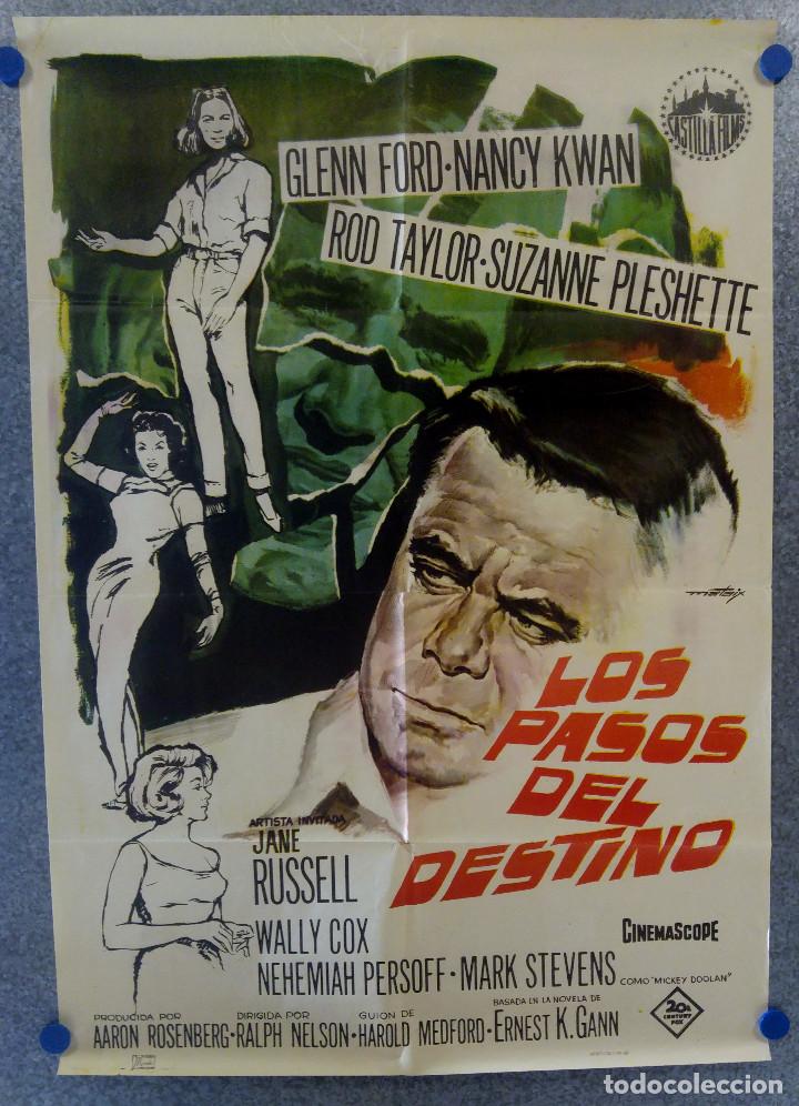 Cine: Los pasos del destino. Glenn Ford, Nancy Kwan, Rod Taylor  A&Ntilde;O 1965. POSTER ORIGINAL