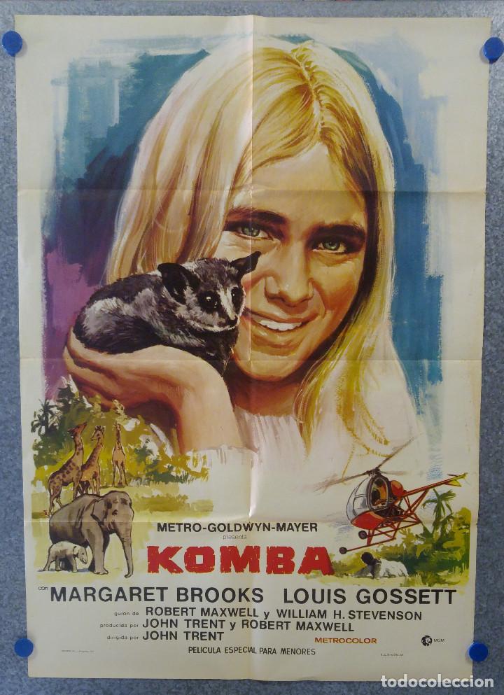 Cinema: KOMBA. MARGARET BROOKS, LOUIS GOSSET. A&Ntilde;O 1969 POSTER ORIGINAL