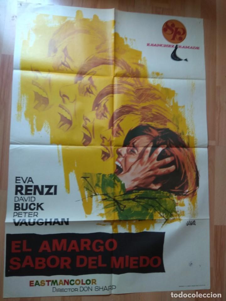 Cinema: P-A--POSTER MAS LA GUIA DE LA PELICULA -- EL AMARGO SABOR DEL MIEDO