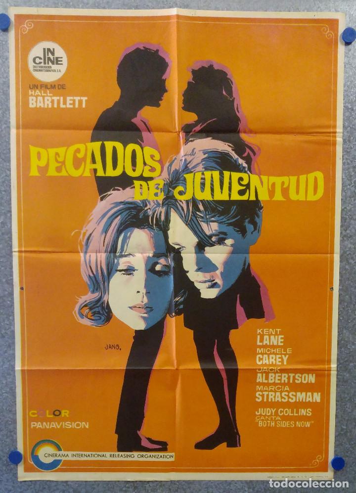 Cinema: Pecados de juventud. Kent Lane, Michele Carey. A&Ntilde;O 1970. POSTER ORIGINAL