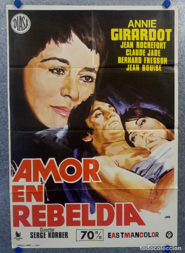 Cinema: Amor en rebeldia. Annie Girardot, Jean Rochefort, Claude Jade  A&Ntilde;O 1972 POSTER ORIGINAL